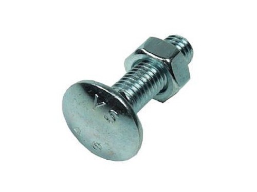 M6 Cup Square Carriage Bolt Hex Nut Timber Dome Head Coach Screw Zinc Plated - Picture 6 of 11