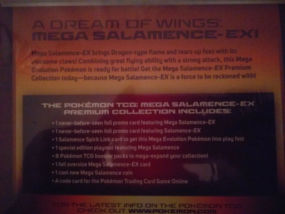 Pokemon TCG: Mega Salamence-EX Premium Collection Trading Card Game Kit Box Seal - Image 3 of 4