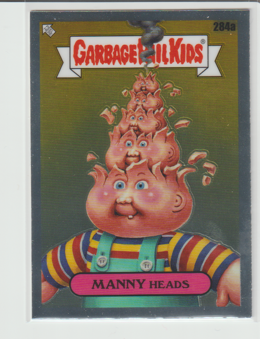 2024 Garbage Pail Kids Chrome Series 7 Manny Heads 284A Collectible Card