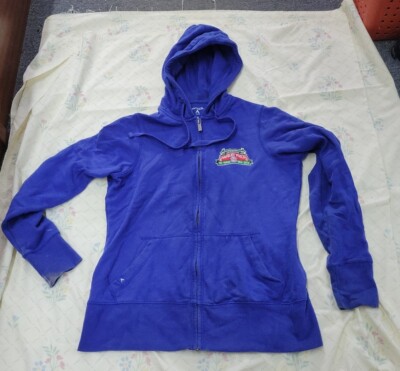 Chicago Cubs Wrigley Field PATCHED 100 Years ANTIGUA Blue Hoodie SZ M  Cool