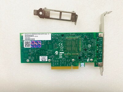 INTEL CONVERGED DUAL PORT NETWORK ADAPTER X540-T2 X540T2 BOTH BRACKETS