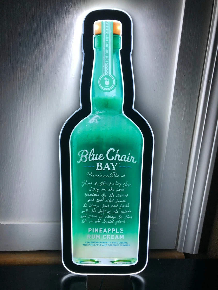 BLUE CHAIR BAY LED BAR SIGN MAN CAVE GARAGE DECOR LIGHT PINEAPPLE