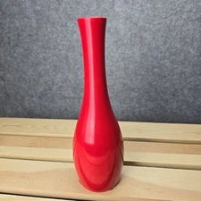 Small Red Bud Vase Made In Japan