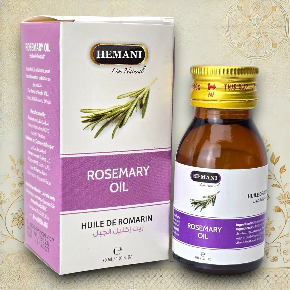 Original Hemani Rosmarin Öl 30 ml Rosemary Oil Haaröl *Haarausfall+ Haarwuchs*