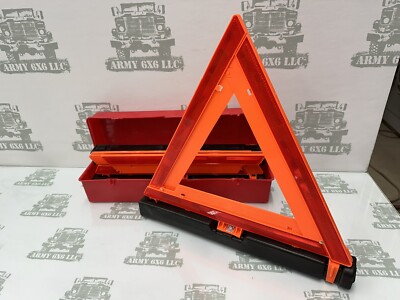 Safety Triangle Box Safety triangles 3 Pack Emergency Warning Safety Box Roadside DOT New ...