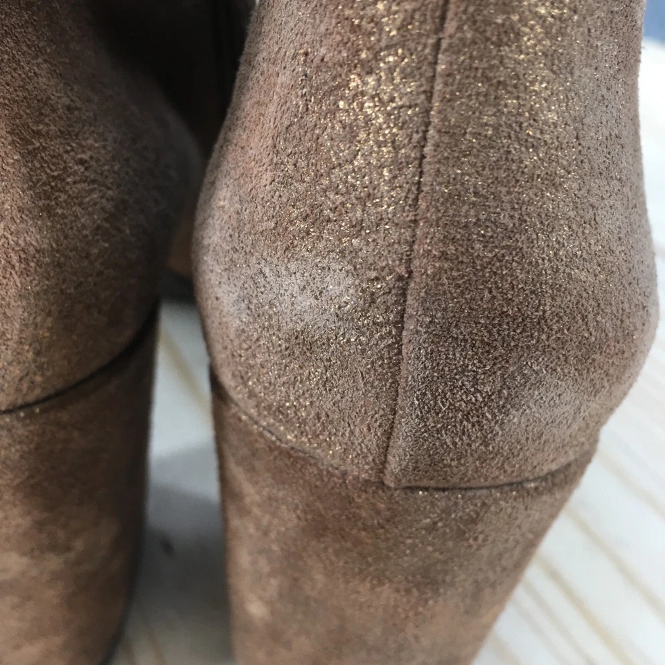 Coclico Boots Womens 40 Leitzel Ankle Bootie Beige Comfort Casual Block Heels - Image 4 of 4