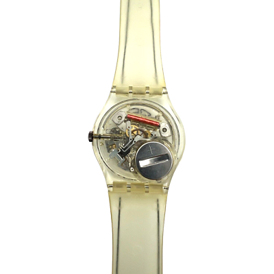 SWATCH - SWISS MADE - PATENTED - WATER RESISTANT - CLEAR - Ø34MM
