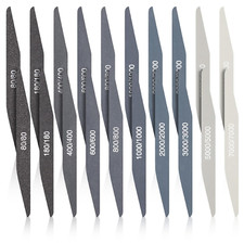 20 Pcs Sanding Sticks for Plastic Models Polishing Sticks Assorted Metal and Woo