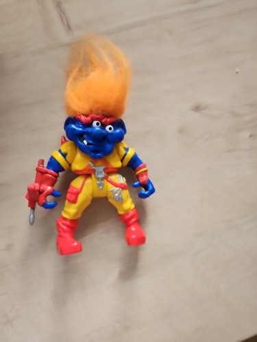Vintage 1992 Eyerick Marksman Troll Warriors Tyco Action Figure 90s Orange Hair - Picture 2 of 3
