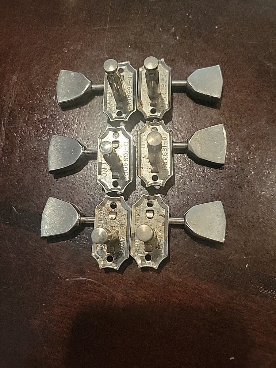 Kluson Dual Line Tulip Metal Buttons Gibson Deluxe Tuners D169400 Kluson Dual Line Tulip Metal Buttons Gibson Deluxe Tuners D169400