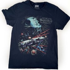 Star Wars Millennium Falcon Tshirt Death Star 2 Sided