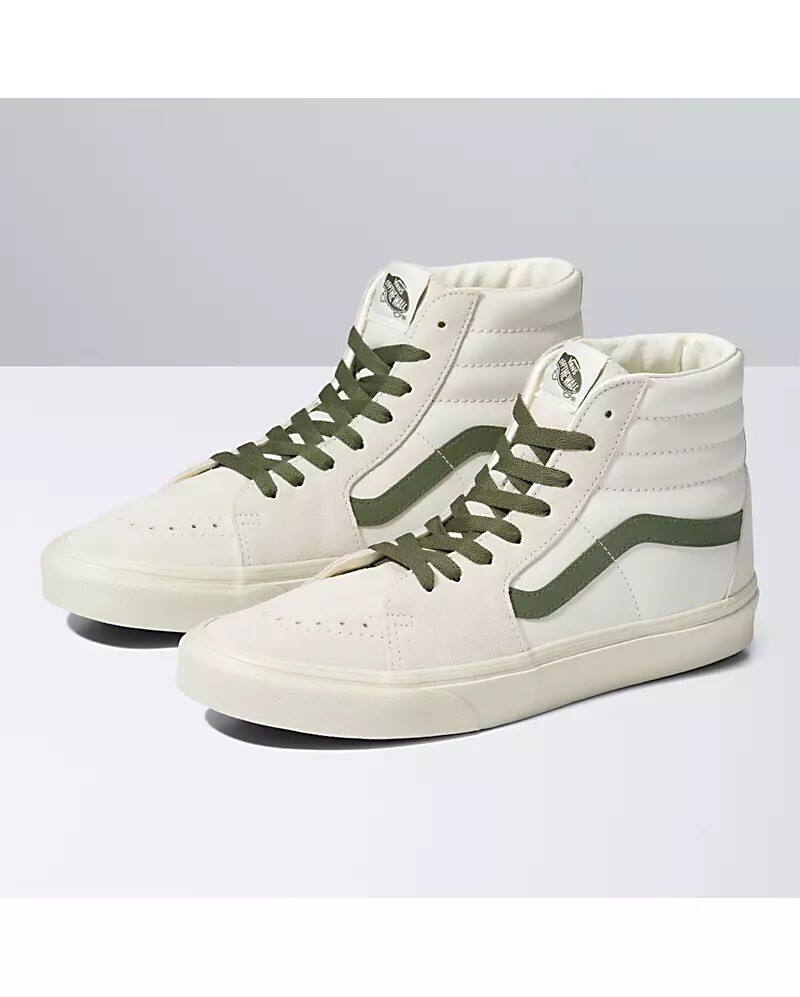 Size 9 - VANS Sk8- High Vintage Pop - Marshmallow Turtledove