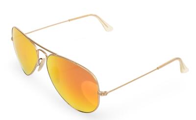 Ray-Ban RB3025 Classic Large Aviator Sunglasses Matte Gold  display picture 1