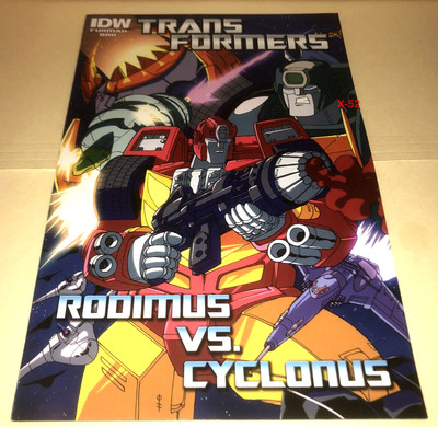 Transformers IDW packin comic book Rodmus Vs Cyclonus unicron matrix leadership
