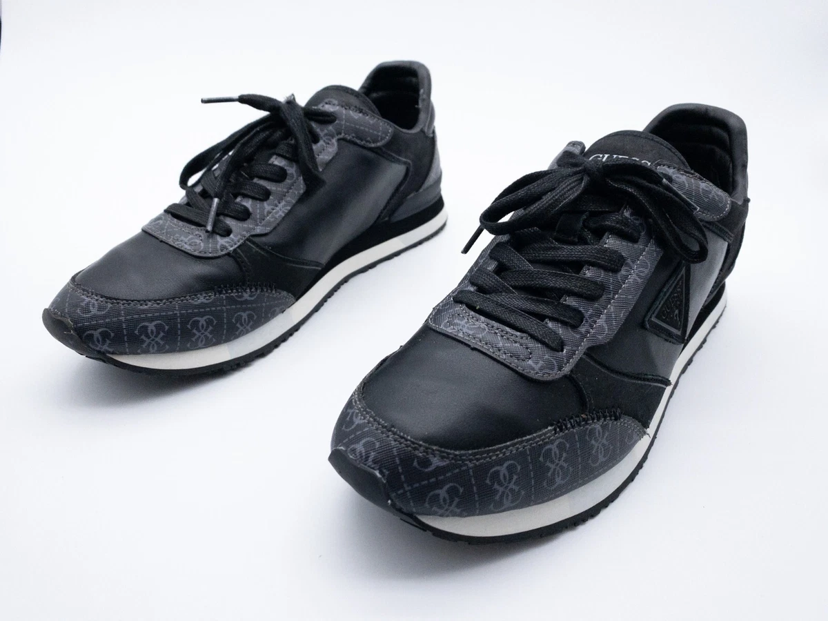 GUESS Dorion, Scarpe da Ginnastica Uomo, Nero 001, 44 EU