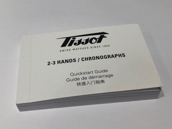 Booklet TISSOT - User's Manual - M1 - 2-3 Hands / Chronographs
