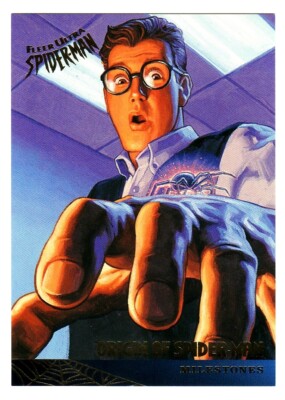 1995 FLEER ULTRA SPIDER-MAN BASE CARD 85 ORIGIN OF SPIDER-MAN | eBay