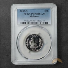 2003-S Proof Alabama Clad State Quarter 25C - PCGS PR70 DCAM