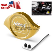 Gold Billet Aluminum Radiator Protector Pressure Cap Cover High Performance