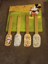 Mickey Mouse Autumn 4 Pack Mini Silicone Spatula Set New