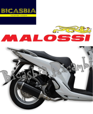 13252 Schalldämpfer malossi Rx Black Honda Sh I ABS 125 150 Von