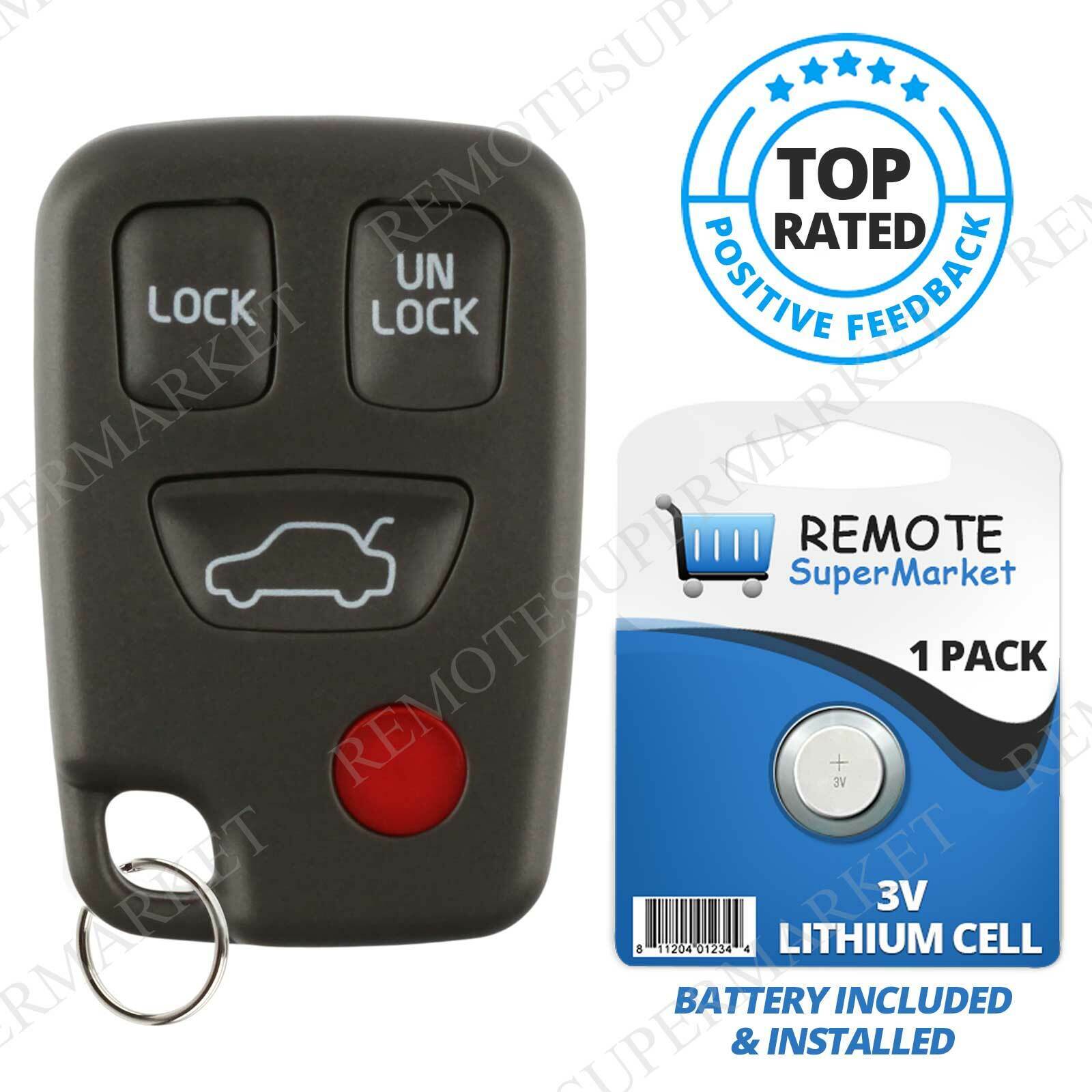 Replacement for HYQ1512J 2000 2001 2002 Volvo S40 Remote Keyless Entry Fob 4b