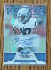 Denarius Moore 2011 Certified MIRROR BLUE SIgnatures ROOKIE AUTOGRAPH /100