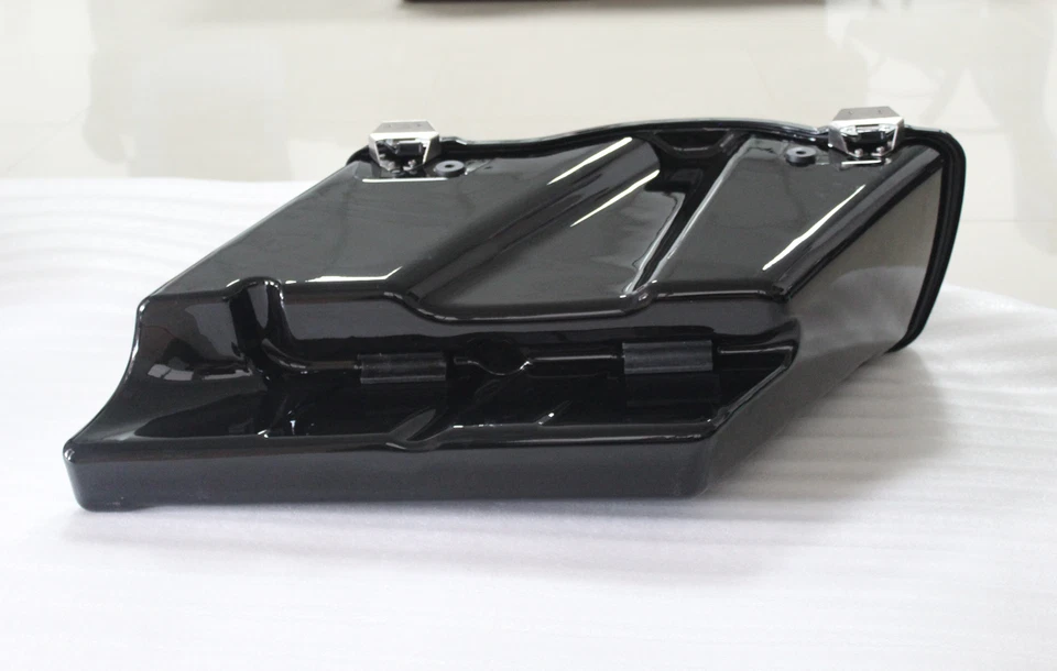 Bolsa de sillín dura extendida estirada de 5" apta para Harley Touring Electra Street Glide Foto 4 de 4