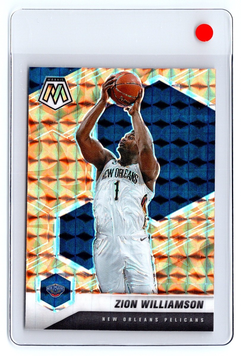 2020-21 Panini Mosaic Orange Reactive #49 Zion Williamson New