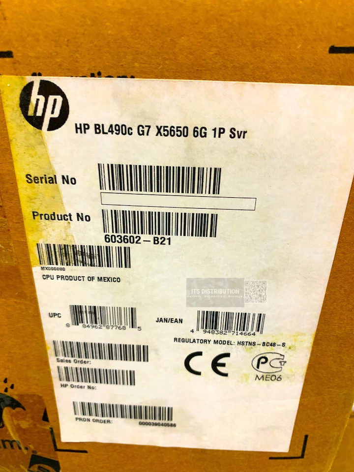 603602-B21 I Open Box HP ProLiant BL490c G7 X5650 2.66 GHz Blade Server - Image 3 of 4