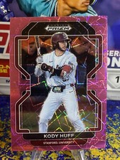 2022 Panini Prizm Draft Picks Kody Huff Pink Velocity #PDP206 - Colorado Rockies