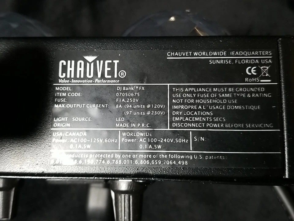 Chauvet DJ BANK FX LED Light Bank Systems, Sound Activated or Auto Programs - Image 3 of 4