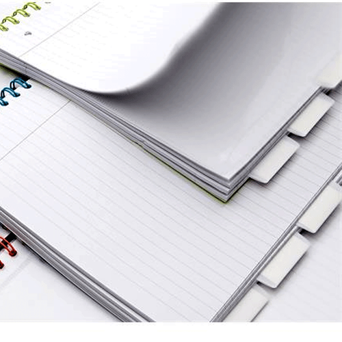 A4/A5 Project Book Wiro Refill Pad with Subject Dividers Ruled 250 Punched Pages - Picture 10 of 23