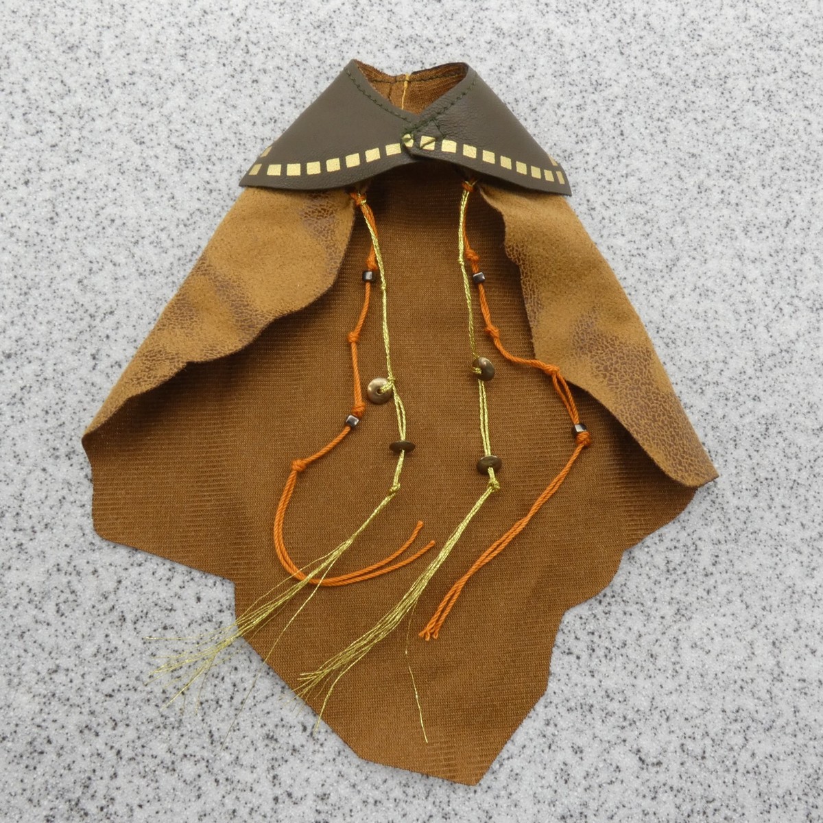 Marvel Black Panther Okoye Doll Cloak Cape Shroud Wrap Brown Faux