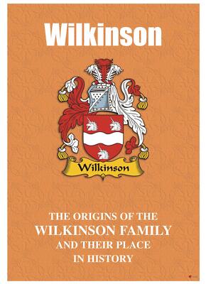 Wilkinson English Surname History Booklet with Historical Facts of the Name