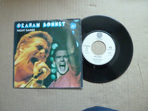 GRAHAM BONNET (RAINBOW) - NIGHT GAMES / OUT ON THE WATER - 7" HOLLAND P/S SINGLE