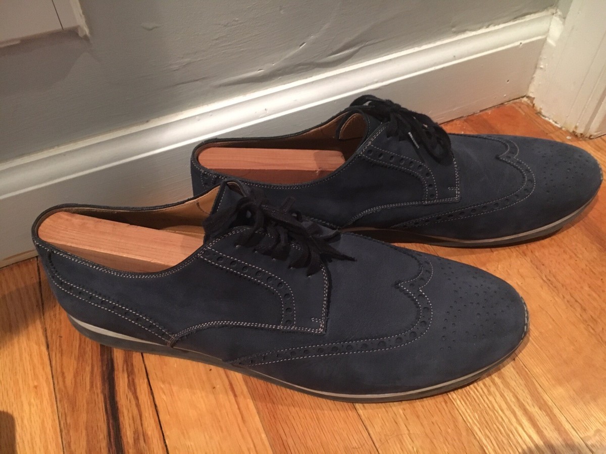 John Varvatos blue suede loafer Worn 2-3 times.Beautiful quality great condition Berwick 1707 Palma Flex Men main image 4