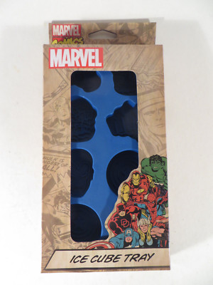 Ice Cube Tray Marvel Heroes Captain America Hulk Spiderman 8 Silicone Molds