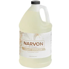 Narvon Light Vanilla Syrup 1 Gallon - 515VANILLALT