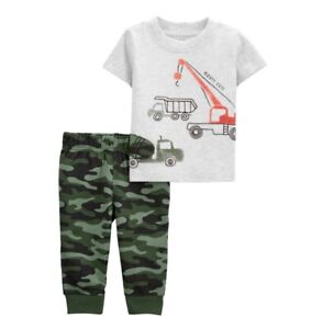 Child of Mine by Carter's Infant Boys 2 Pc Set Overall & shirt  NWT 6-9 months m