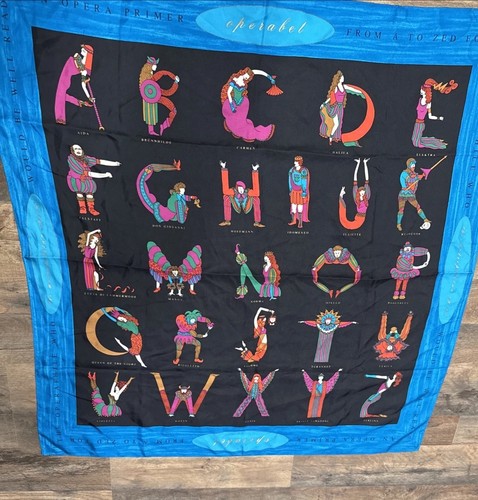 The Metropolitan Art Opera Alphabet Scarf