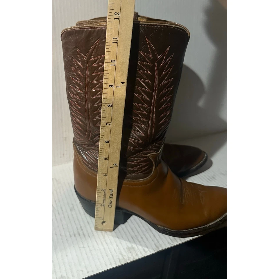 Botas Tony Lama Vintage Anos 80 Vintage Feminino tamanho 460 EUA 6 D Black Label RARO - Imagem 4 de 4