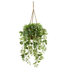 51-in Wandering Jew Artificial Plant in Hanging Basket (Real Touch)