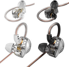 2 Pack in Ear Monitor Headphones, H89 IEM Earphones Wired Earbuds with Microphon