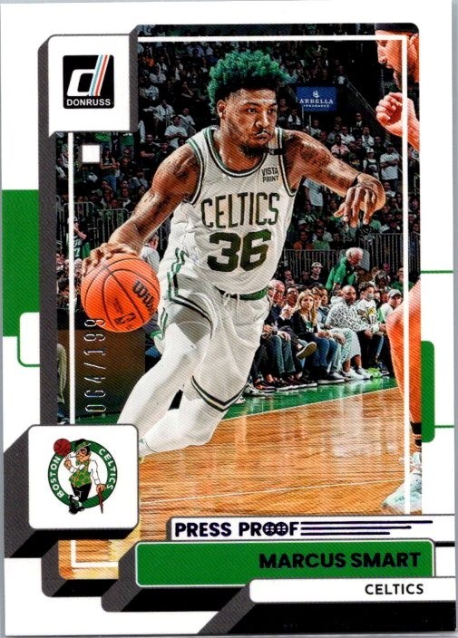 2022-23 Panini Donruss Marcus Smart Press Proof Purple /199 #5