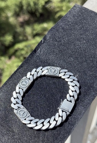 Armband 925 Sterling Silber schwarz matt lackiert - Bild 5 von 11