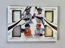 2017 Immaculate McCutchen Altuve Votto Cabrera Quad Game Used Patch /99 #IQPMCAV