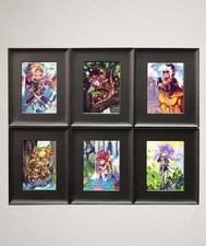 1 Pack 6 BCW Wall Mountable Interlocking Trading Card Display Frames Black New