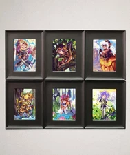 1 Pack 6 BCW Wall Mountable Interlocking Trading Card Display Frames Black New