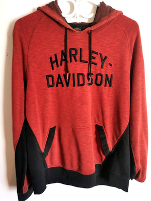 Sweat à Capuche hoodie rouge Harley-Davidson Bonne Qualité Leo harley